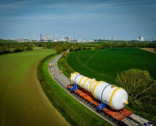 Arrival of the unit 1 steam generators at Hinkley Point C