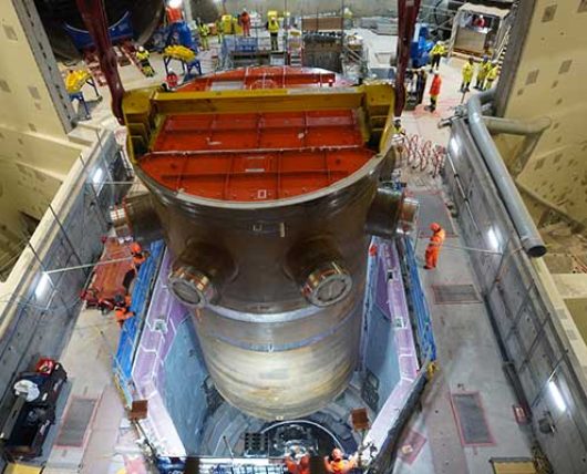 Introduction of the unit 1 reactor vessel of Hinkley Point C