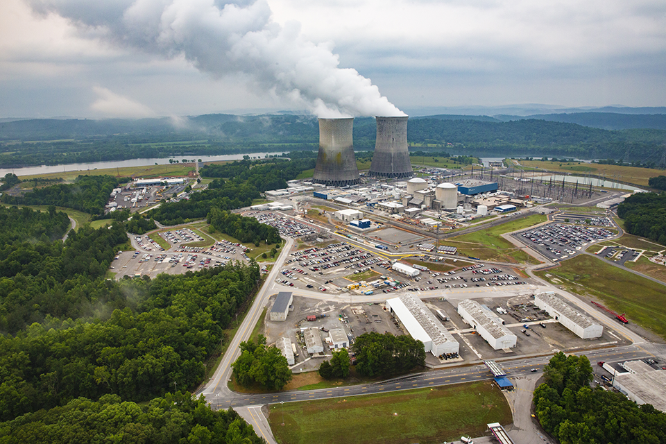 Centrale nucléaire de Watts Bar (vallée du Tennessee, Etats-Unis) - © TVA